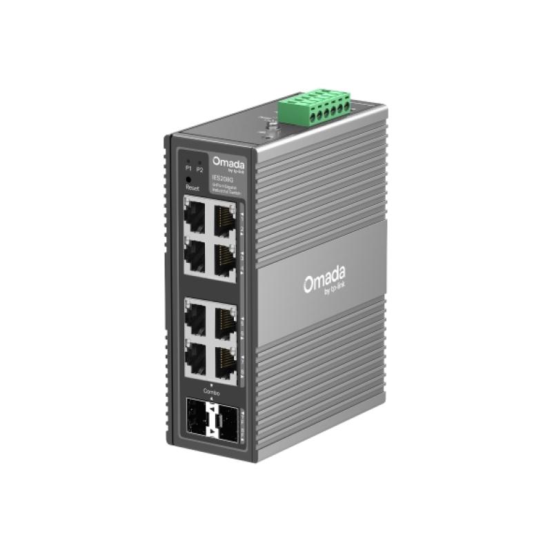 Switch TP-LINK 8-Port Gigabit Industrial, 8 porturi Gigabit, design industrial, protecție la fulger 6kV