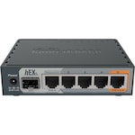Router ethernet MikrotiK, Gigabit, 5 porturi