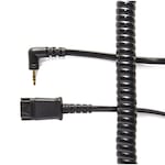 Cablu telefon V7 BL-06+P 2 m, negru, plastic