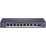 Switch Hikvision DS-3E0510HP-E, 8-Port Gigabit, PoE