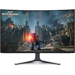 Monitor Gaming Curbat QD-OLED Alienware AW3225QF 31.5″, 4K UHD (3840×2160), 240Hz, 0.03 ms GTG, NVIDIA G-Sync™ Compatible, VESA AdaptiveSync Display, 1700R, Console compatible, USB Type-C, Hub USB, 2x HDMI, DisplayPort, Pivot, VESA, negru-alb