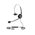 Casti cu fir, Yealink, USB, Conector de 3.5mm, Negru