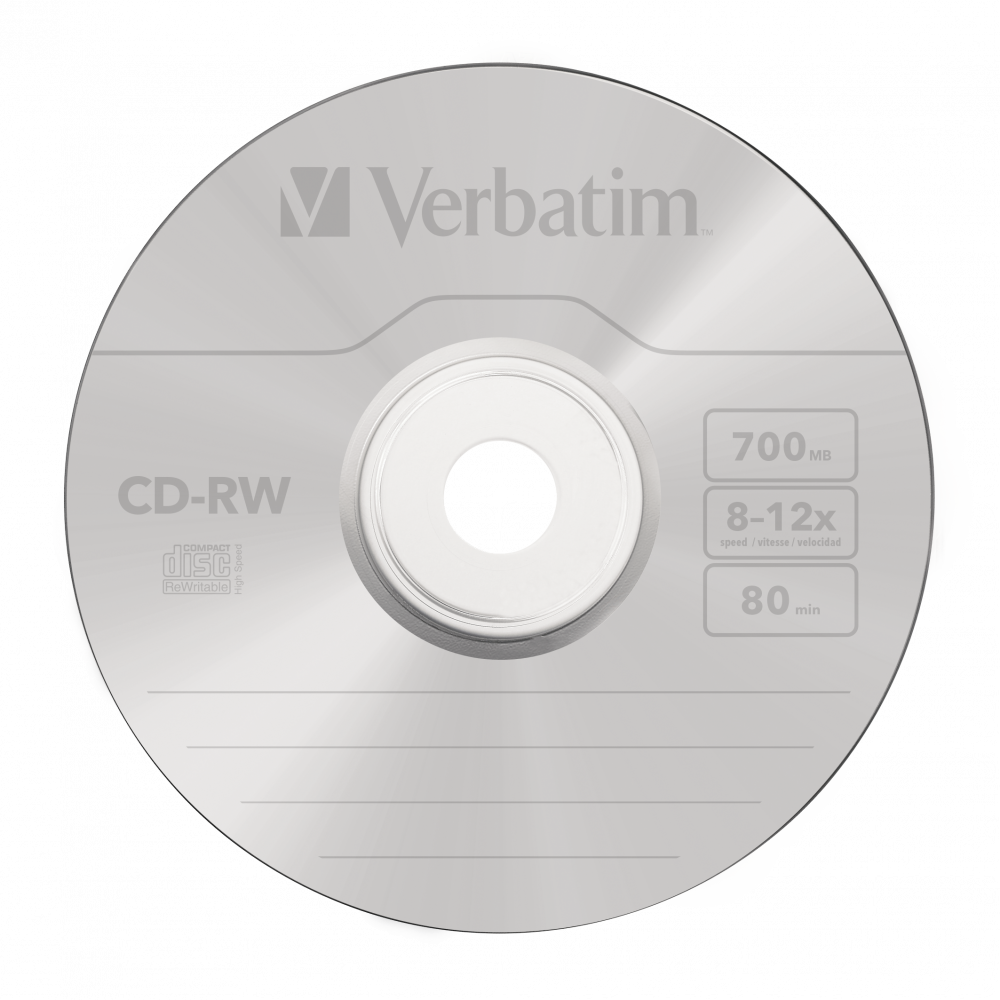 Set 10xCD-RW, Verbatim, Reinscriptibil, 700MB, 12x