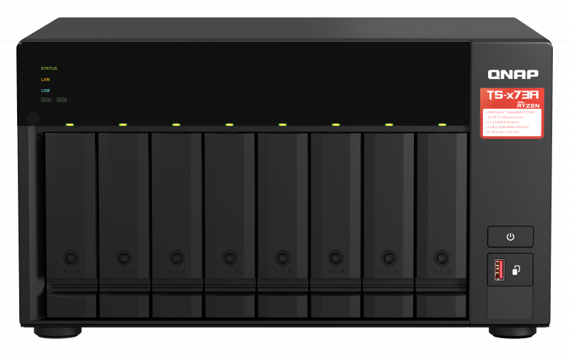 Network Attached Storage Qnap TS-873A-8G cu procesor AMD Ryzen™ V1500B Quad-core 2.2GHz, 8-Bay, 2 Sloturi PCIe M.2 2280, 8GB DDR4, 2 Porturi 2.5GbE 3 Network Attached Storage Qnap TS-873A-8G cu procesor AMD Ryzen™ V1500B Quad-core 2.2GHz, 8-Bay, 2 Sloturi PCIe M.2 2280, 8GB DDR4, 2 Porturi 2.5GbE - imagine 3