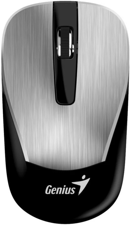 Mouse reincarcabil, Genius, ECO-8015, 800/1600 DPI, Argintiu