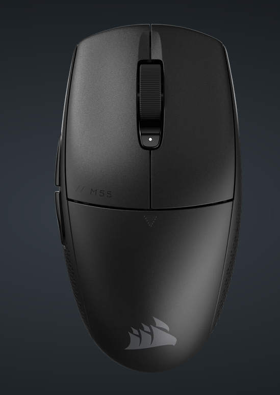 Mouse Gaming Wireless Corsair M55, senzor optic, 24000 DPI, Negru