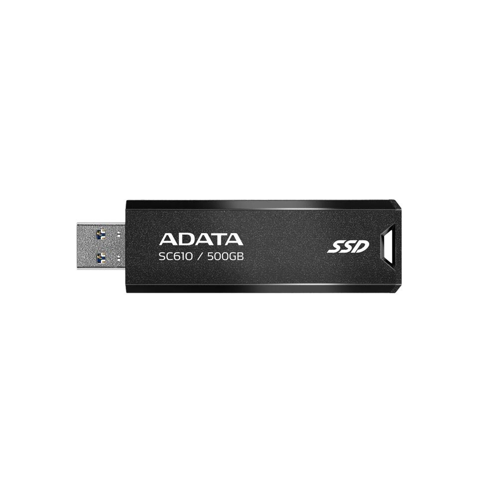 SSD extern ADATA SC610, 500GB, USB 3.2 Gen2, negru 4 SSD extern ADATA SC610, 500GB, USB 3.2 Gen2, negru - imagine 4