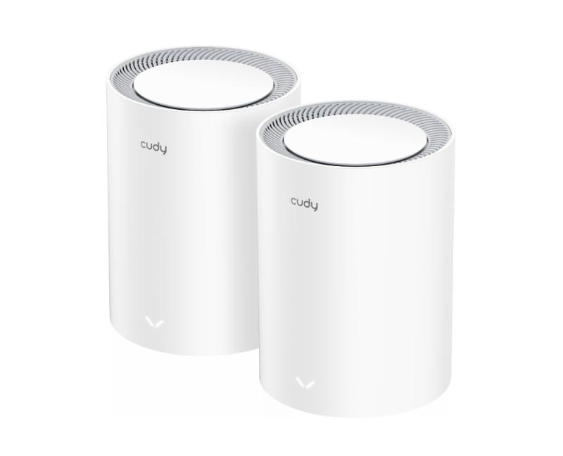 Sistem Wi-Fi Mesh Cudy M3000(2-pack), AX3000, Dual-Band, Wi-Fi 6, 2.5G Port, cu acoperire pentru intreaga casa
