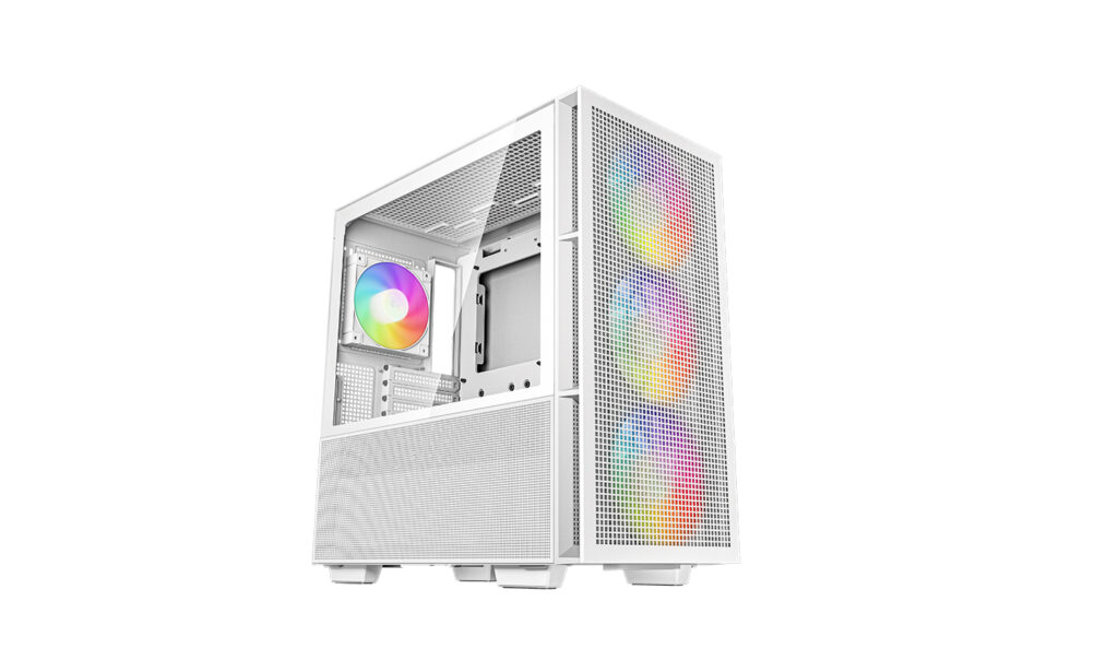 Carcasa DeepCool CH560 WH, Mid-Tower, fara sursa, mATX | mini ITX alb