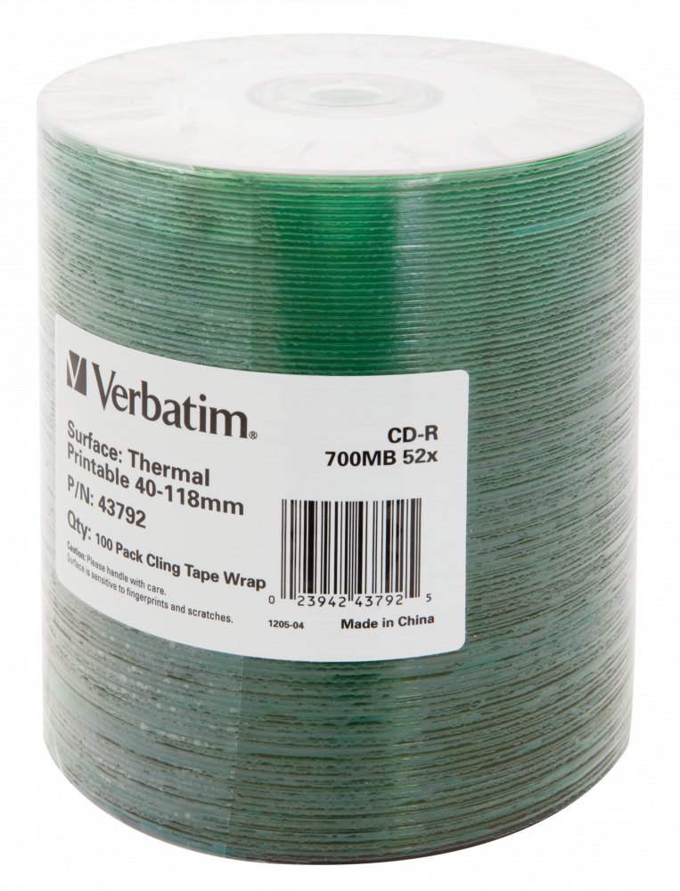 CD-R Verbatim 52x 700MB 100 BUC