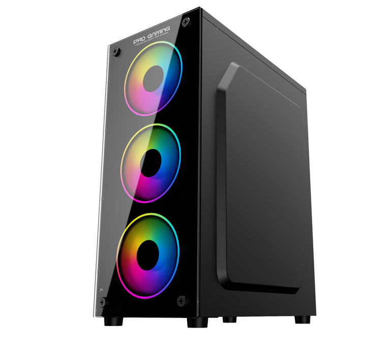 Carcasa PRO GAMING ELEMENT Mid Tower ARGB Negru 2 Carcasa PRO GAMING ELEMENT Mid Tower ARGB Negru - imagine 2
