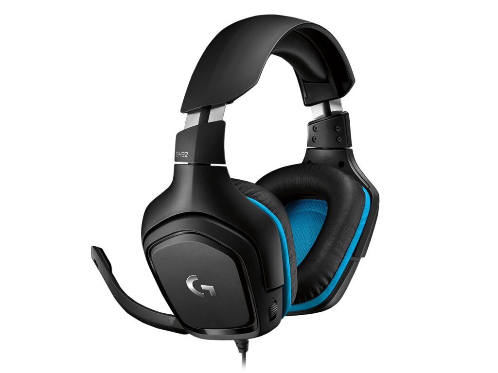 Casti gaming Logitech G432, surround 7.1, multiplatforma, Negru