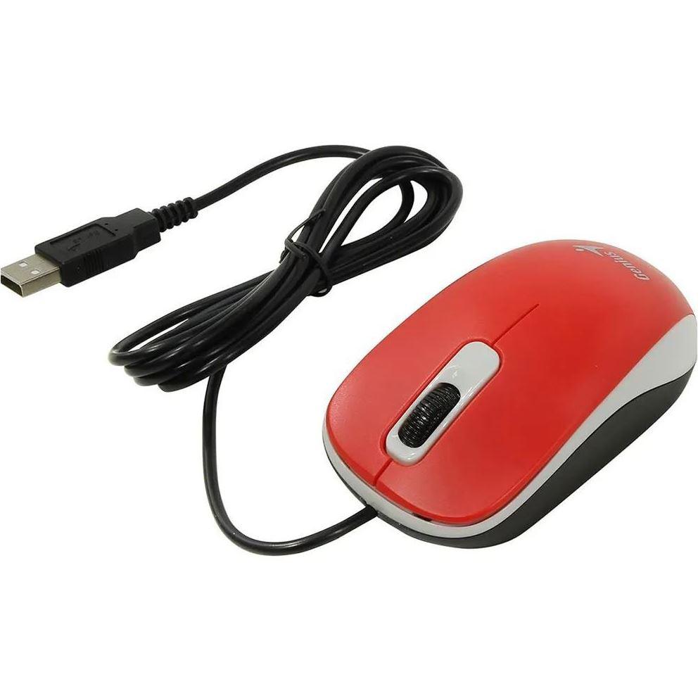 Mouse Genius DX110, 1200dpi, Rosu 4 Mouse Genius DX110, 1200dpi, Rosu - imagine 4