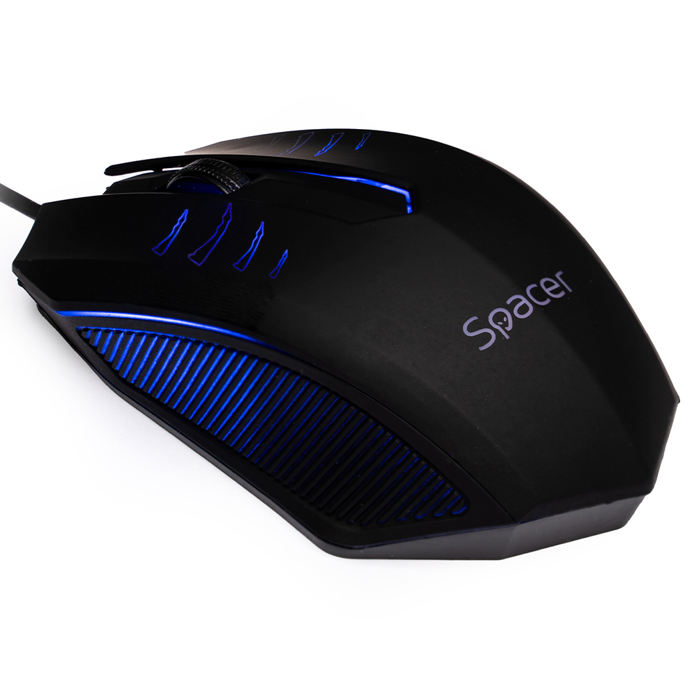 Mouse Spacer, Iluminare RGB, Negru