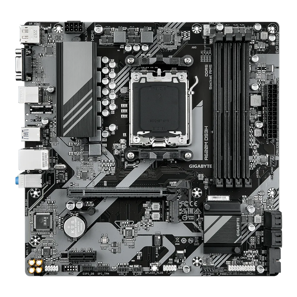Placa de baza Gigabyte A620M DS3H, Socket AM5