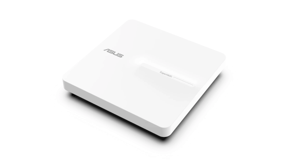 Access Point Business ASUS ExpertWiFi EBA63, AX3000, Dual-Band, Quad-Core 1.7GHz CPU, 256MB/512MB Flash/RAM, Gigabit, OFDMA, Beamforming, WPA, WPS, SSH, 5 SSIDs, SDN, PoE & PoE+, montare perete/tavan