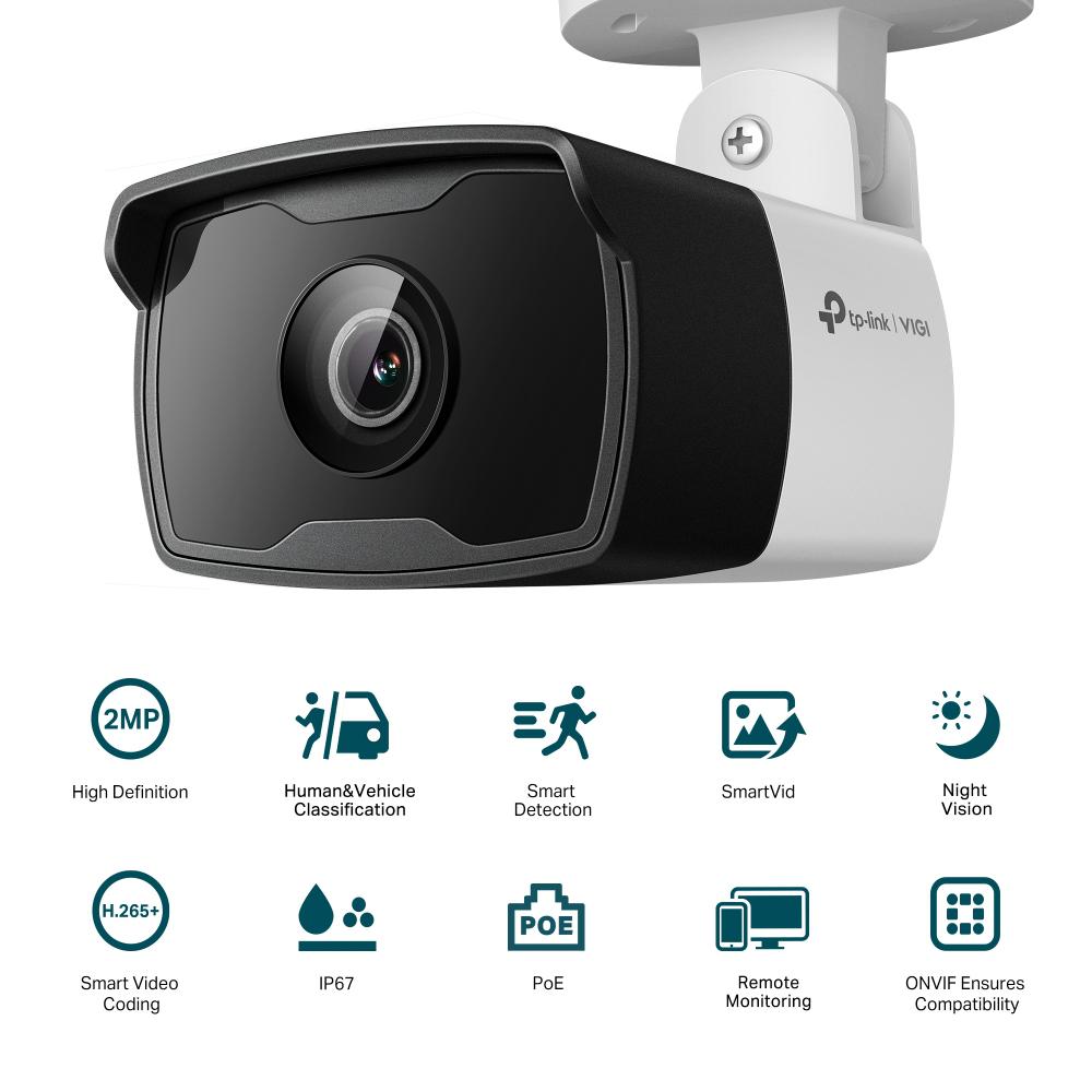 Camera de supraveghere, TP-Link, IP, 4K, Color, WIreless, 2MP, Alb