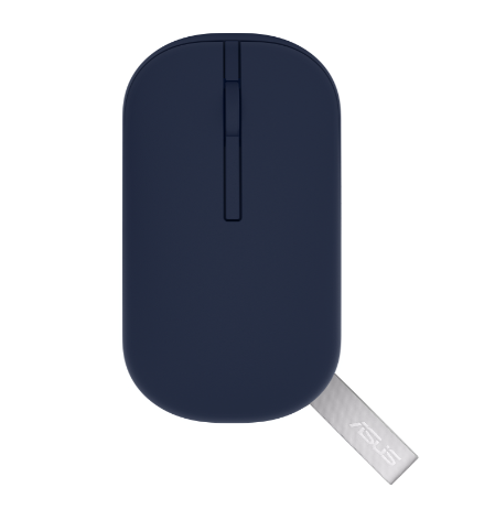 Mouse wireless ASUS MD100, 1600 dpi, capac superior suplimentar, 56g, albastru