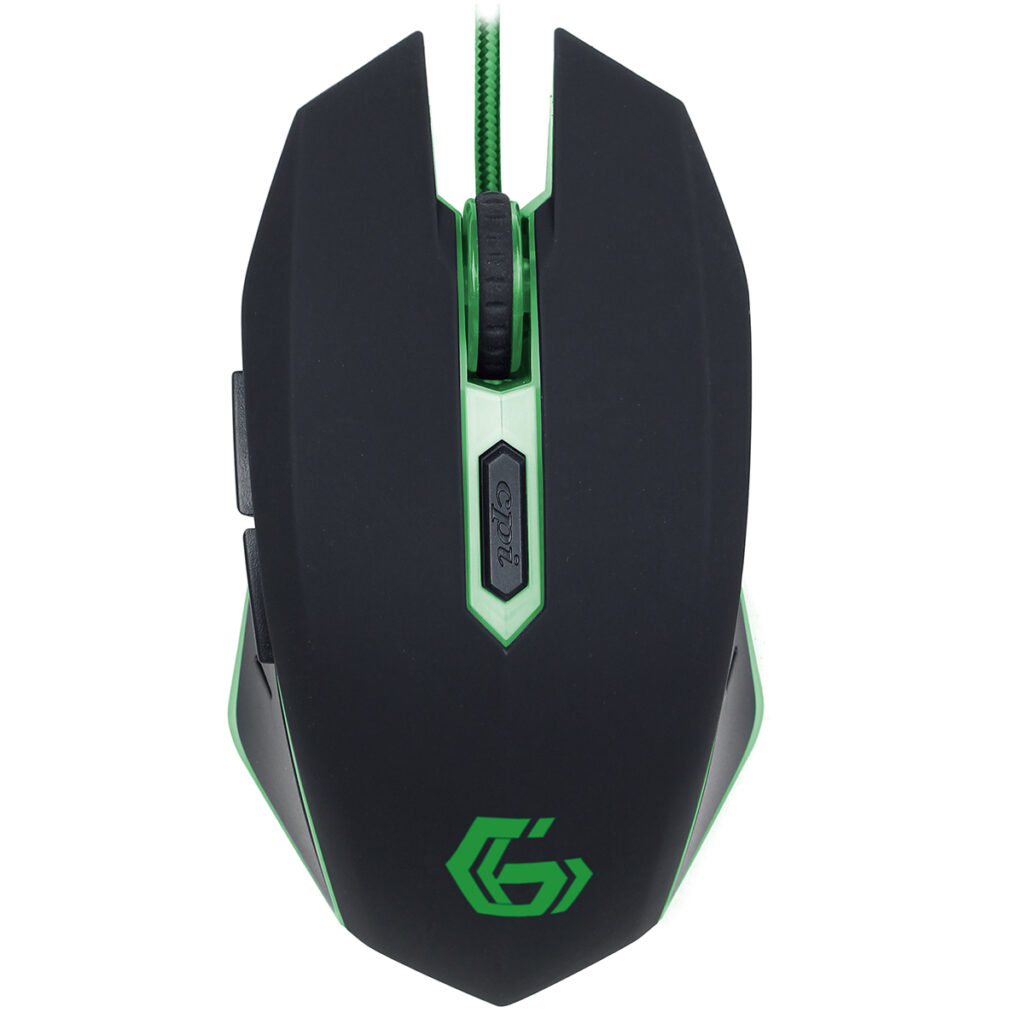 Mouse optic Gembird MUSG-001-G, Gaming, 2400 dpi, Verde