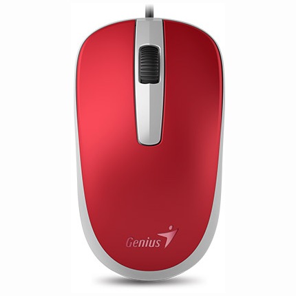 Mouse Genius DX110, 1200dpi, Rosu