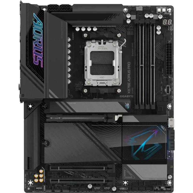Placa de baza GIGABYTE X870E AORUS PRO, AM5, DDR5, Wi-Fi, BT, ATX, Negru 2 Placa de baza GIGABYTE X870E AORUS PRO, AM5, DDR5, Wi-Fi, BT, ATX, Negru - imagine 2