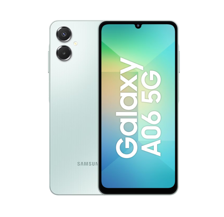 Telefon mobil Samsung Galaxy A06, Dual SIM, 128GB, 4GB RAM, 5G, 6.7 inch, Light Green