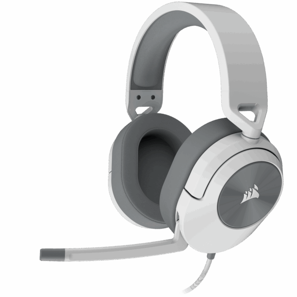 Căști gaming Corsair HS55 Surround alb Dolby 7.1