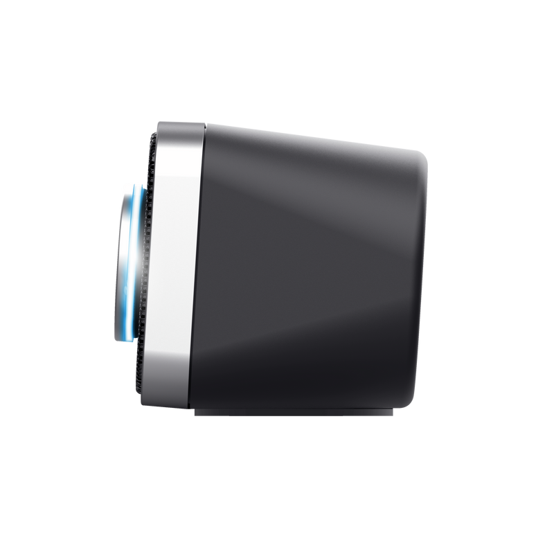 Soundbar PC Trust Arys, speaker pentru laptop, 12W, grila metalica, volum iluminat, Negru 2 Soundbar PC Trust Arys, speaker pentru laptop, 12W, grila metalica, volum iluminat, Negru - imagine 2