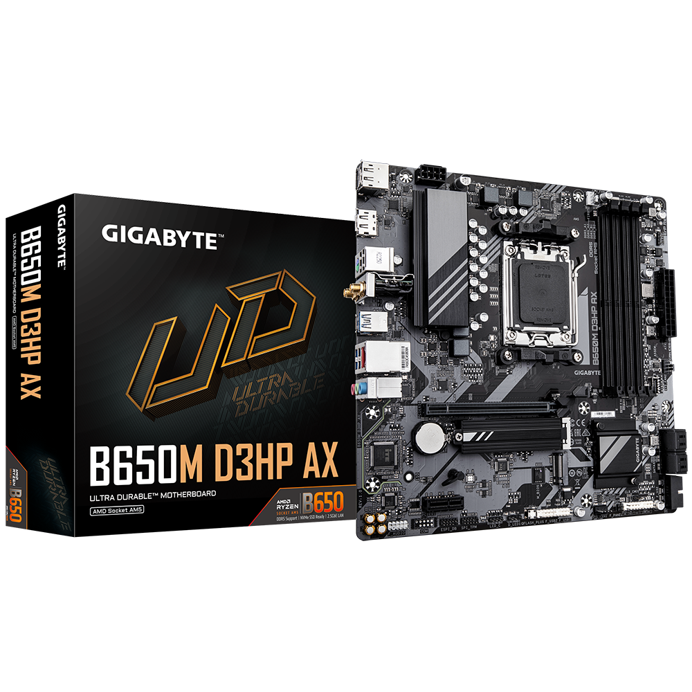 Placa de baza Gigabyte B650M D3HP AX, AMD B650, Socket AM5, mATX