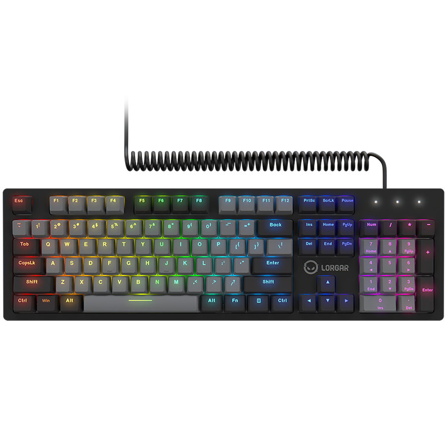 Tastatura Gaming Mecanica Lorgar Azar 514 RGB, iluminare RGB, Layout EN Negru