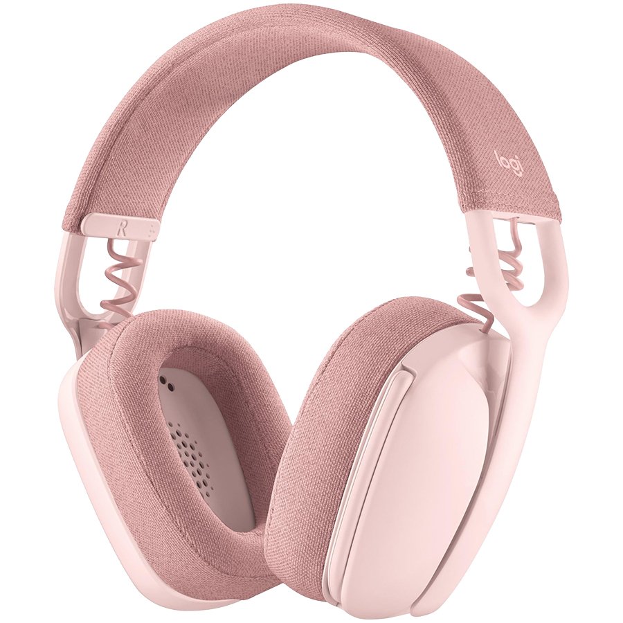 Casti Logitech Zone Vibe 100, USB + Bluetooth – Rose