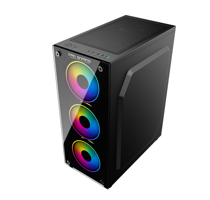 Carcasa PRO GAMING ELEMENT Mid Tower ARGB Negru 5 Carcasa PRO GAMING ELEMENT Mid Tower ARGB Negru - imagine 5