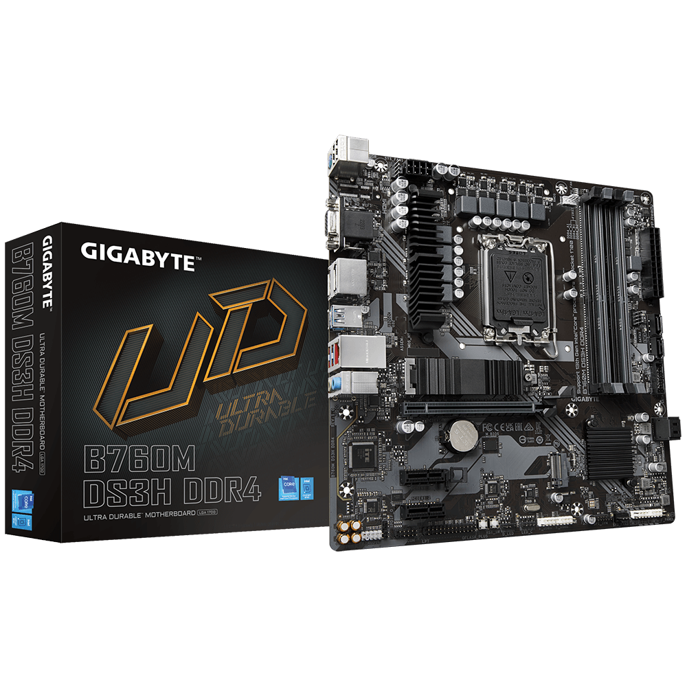 Placa de baza Gigabyte B760M DS3H DDR4, Socket 1700