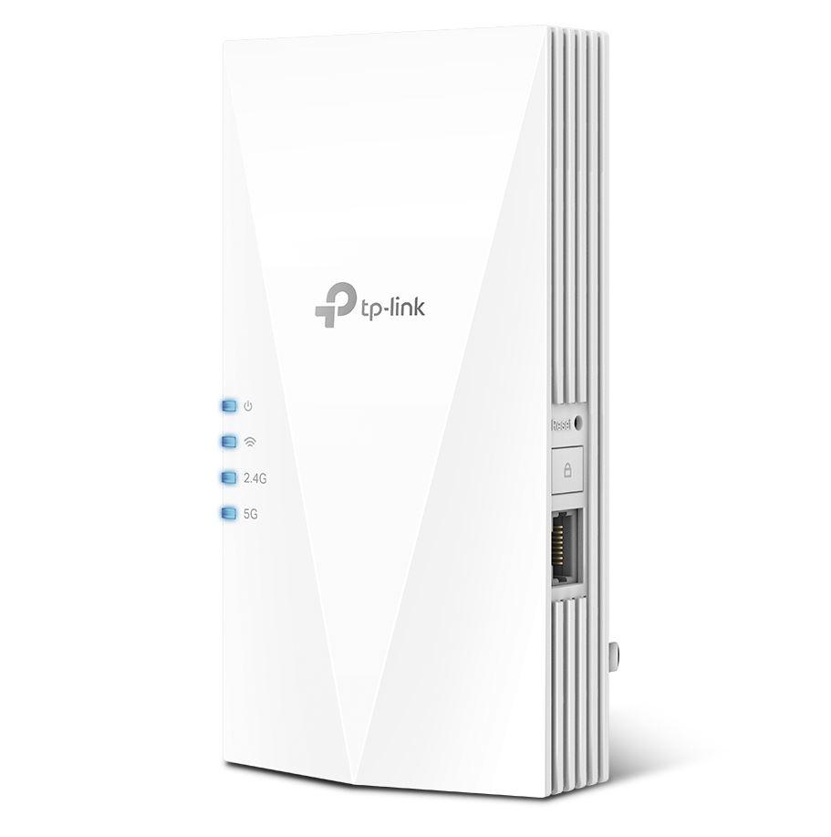 Range Extender TP-Link RE700X, AX3000, Dual-Band Gigabit, Wi-Fi 6, tehnologie OneMesh, Adaptive Path, Mod High Speed, Mod Access Point