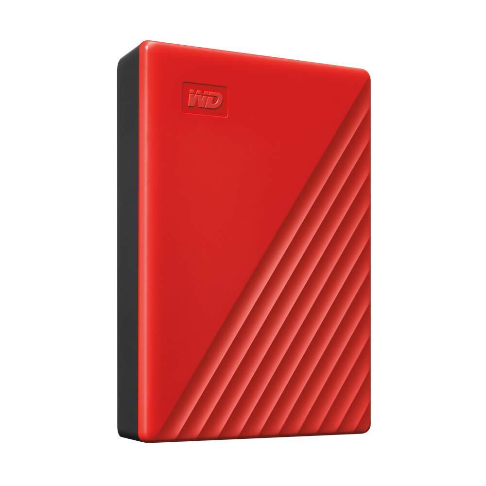 HDD extern WD My Passport 4TB, 2.5″, USB 3.2 Gen1, Rosu