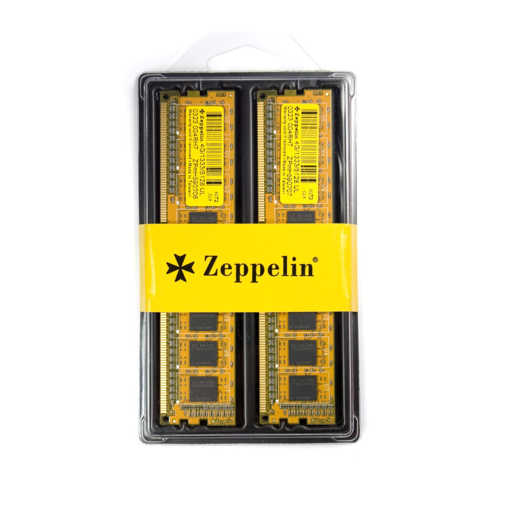 Memorie Zeppelin 8GB (2x4GB) DIMM, DDR3, 1333MHz