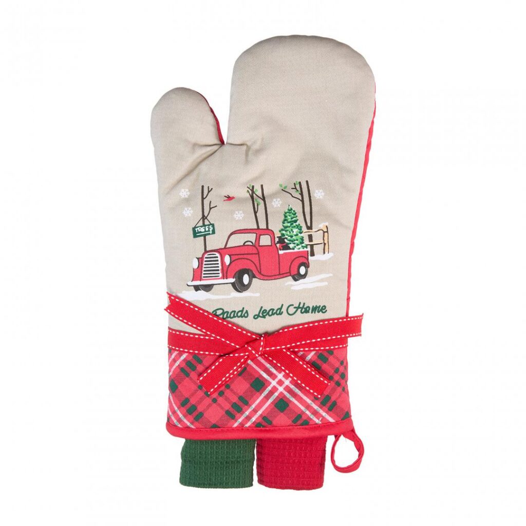 Set manusa bucatarie 3 piese Craciun Car