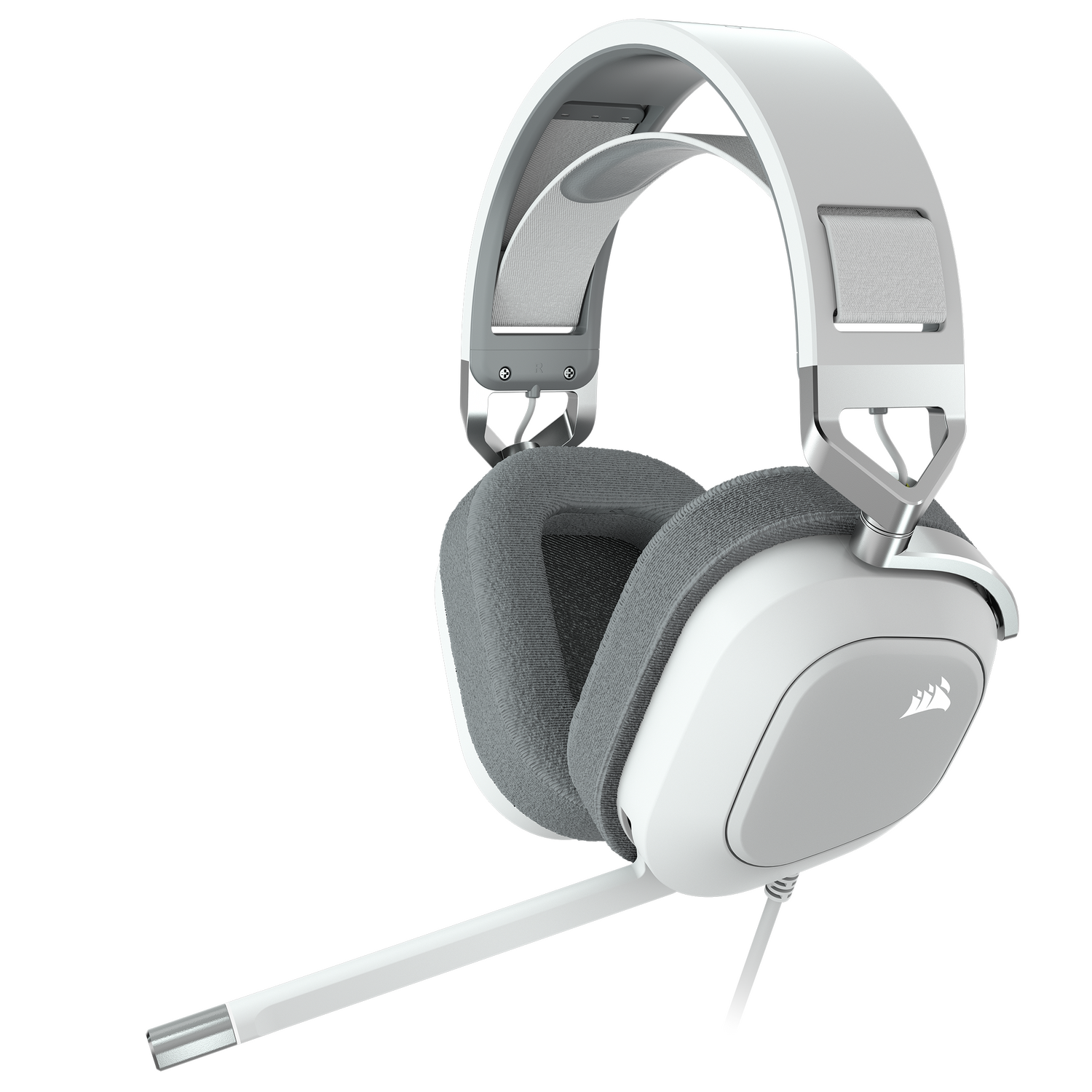 Casti gaming cu microfon Corsair HS80 RGB USB, Surround, Dolby Audio 7.1 24Bit, Alb 1 Casti gaming cu microfon Corsair HS80 RGB USB, Surround, Dolby Audio 7.1 24Bit, Alb