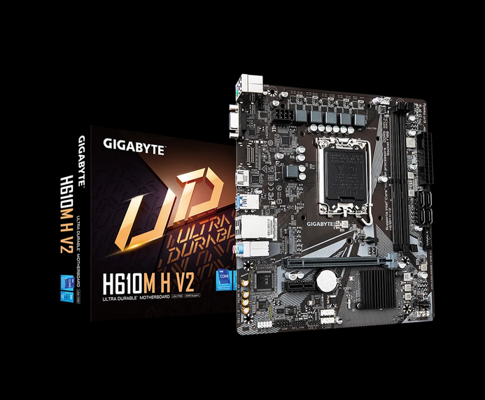 Placa de baza Gigabyte H610M H V2, LGA1700, DDR5, mATX