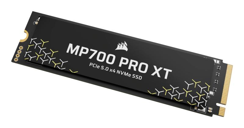 SSD Corsair MP700 PRO cu Air Cooler, 1TB, PCIe Gen 5.0 x4, NVMe, M.2, Negru