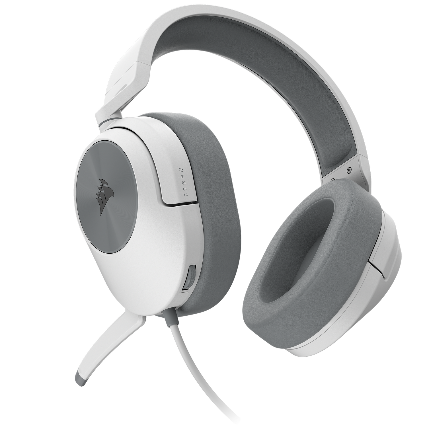 Casti gaming cu microfon Corsair HS55 Stereo, Alb 4 Casti gaming cu microfon Corsair HS55 Stereo, Alb - imagine 4