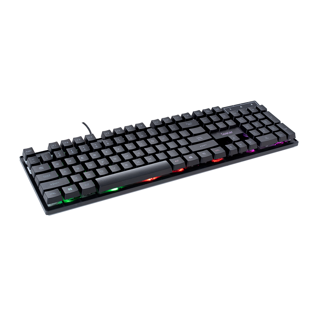 Kit gaming tastatura si mouse Spcer SP-GK-01, Iluminare RGB, Negru 4 Kit gaming tastatura si mouse Spcer SP-GK-01, Iluminare RGB, Negru - imagine 4