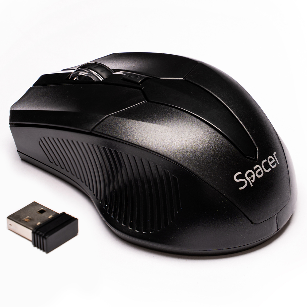 Mouse wireless Spacer SPMO-W02, Negru