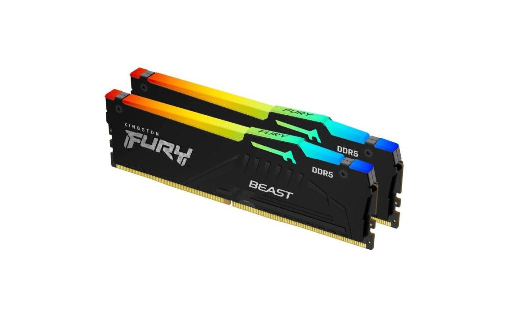 Memorie Kingston FURY Beast Black RGB EXPO, 64GB (2x32GB) DDR5, 6000MT/s, CL36