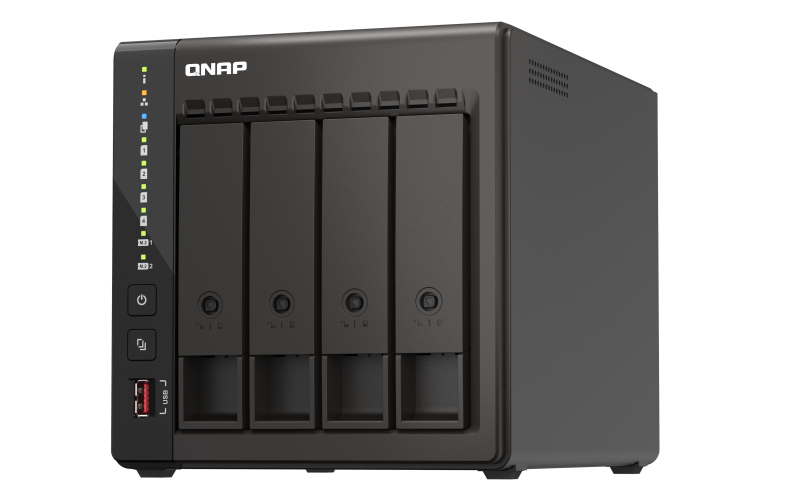 NAS QNAP 453E 4-Bay CPU Intel® Celeron® J6412 4-core/4-thread processor burst up to 2.6 GHz
