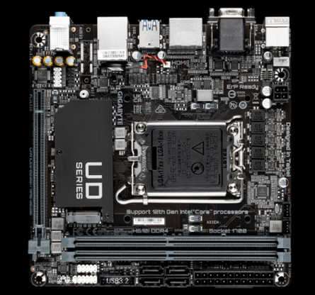 Placa de baza Gigabyte H610I DDR4, Intel H610, Socket 1700, mITX 2 Placa de baza Gigabyte H610I DDR4, Intel H610, Socket 1700, mITX - imagine 2