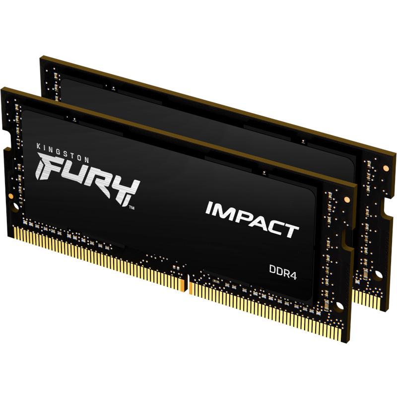 Memorie Laptop Kingston FURY Impact,16GB(2x8GB) DDR4, 3200MHz, CL20, Dual Channel Kit
