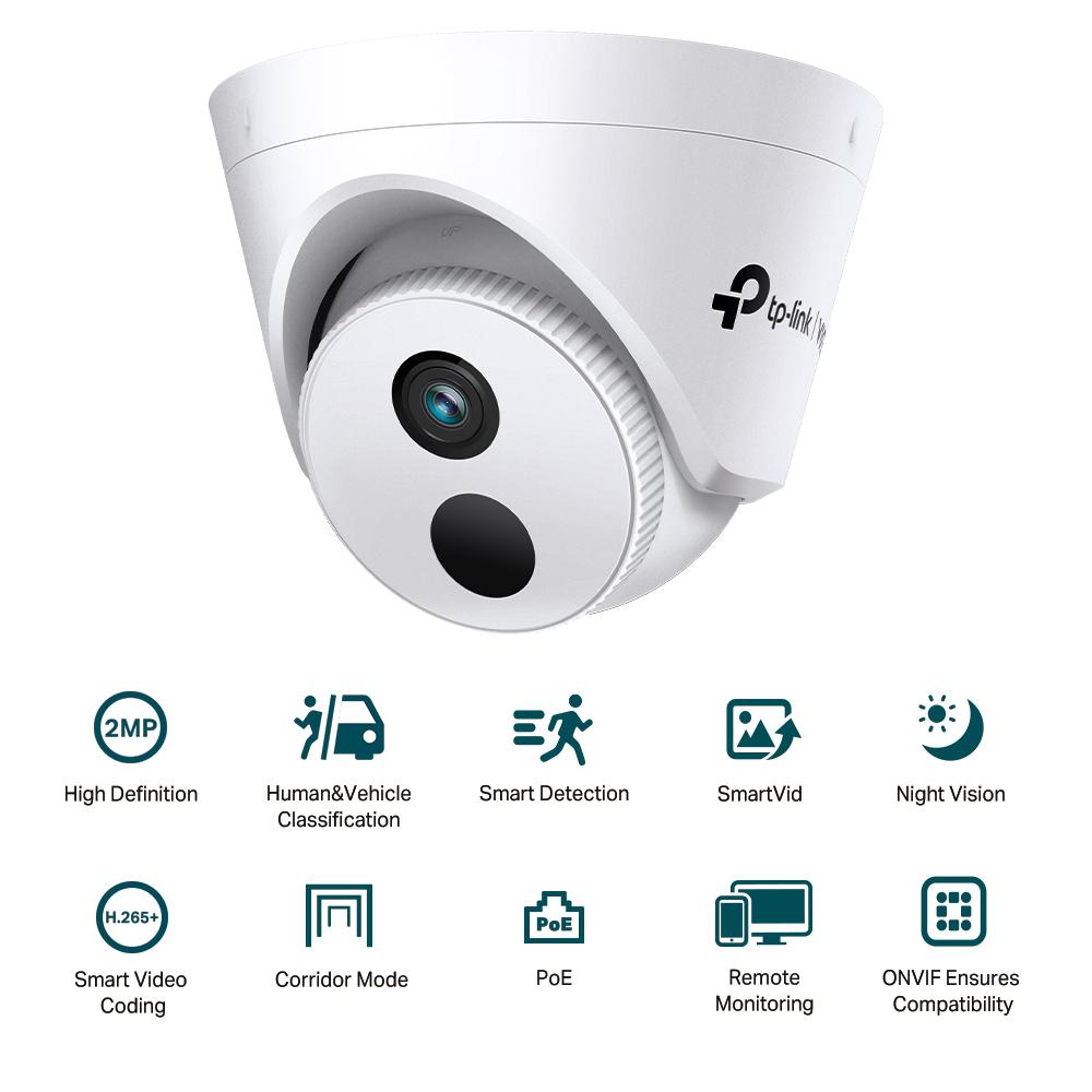 Camera de supraveghere TP-Link VIGI C420I(4mm), 2MP HD, PoE, detectare inteligenta, night vision, suport ONVIF, mod coridor, control de la distanta 3 Camera de supraveghere TP-Link VIGI C420I(4mm), 2MP HD, PoE, detectare inteligenta, night vision, suport ONVIF, mod coridor, control de la distanta - imagine 3