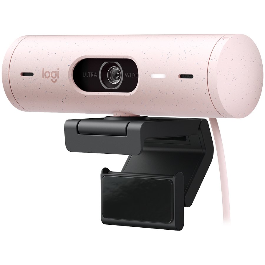Camera web Logitech Brio 500, Full HD 1080p, RightLight 4, 90 FoV, USB-C, Privacy - Rose 1 Camera web Logitech Brio 500, Full HD 1080p, RightLight 4, 90 FoV, USB-C, Privacy - Rose