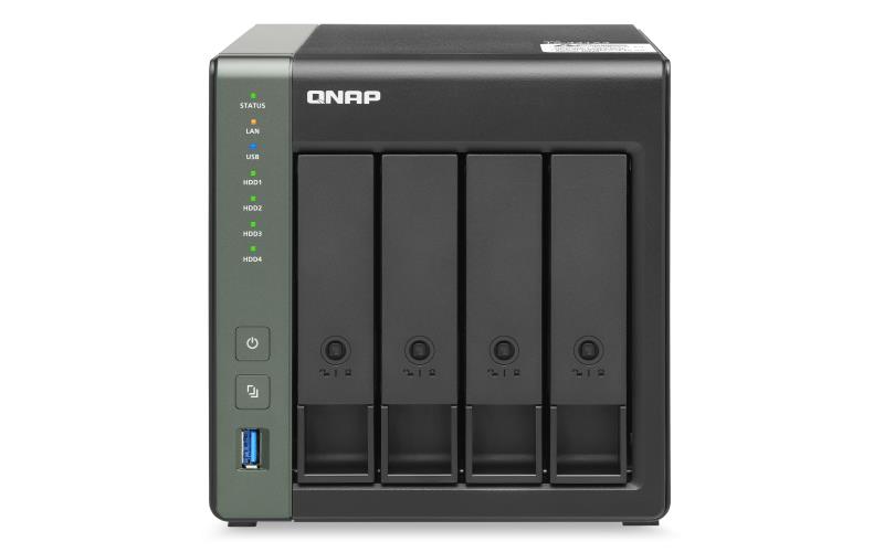 Network Attached Storage, QNAP 4-Bay QTS NAS TS-431X3-4G, 4 HDD/SSD Hot-swap, 1,7 GHz, 4 GB, DDR3L, 1x1GbE, 1x2. 1 Network Attached Storage, QNAP 4-Bay QTS NAS TS-431X3-4G, 4 HDD/SSD Hot-swap, 1,7 GHz, 4 GB, DDR3L, 1x1GbE, 1x2.